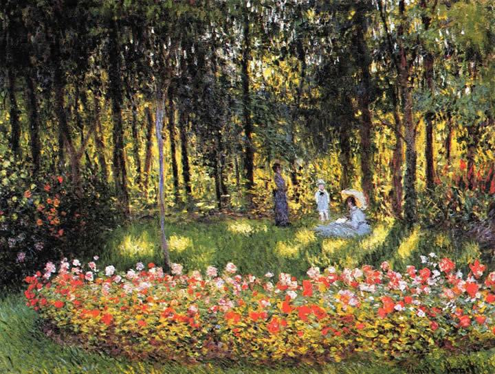 Claude Monet The Artist's Family in the Garden